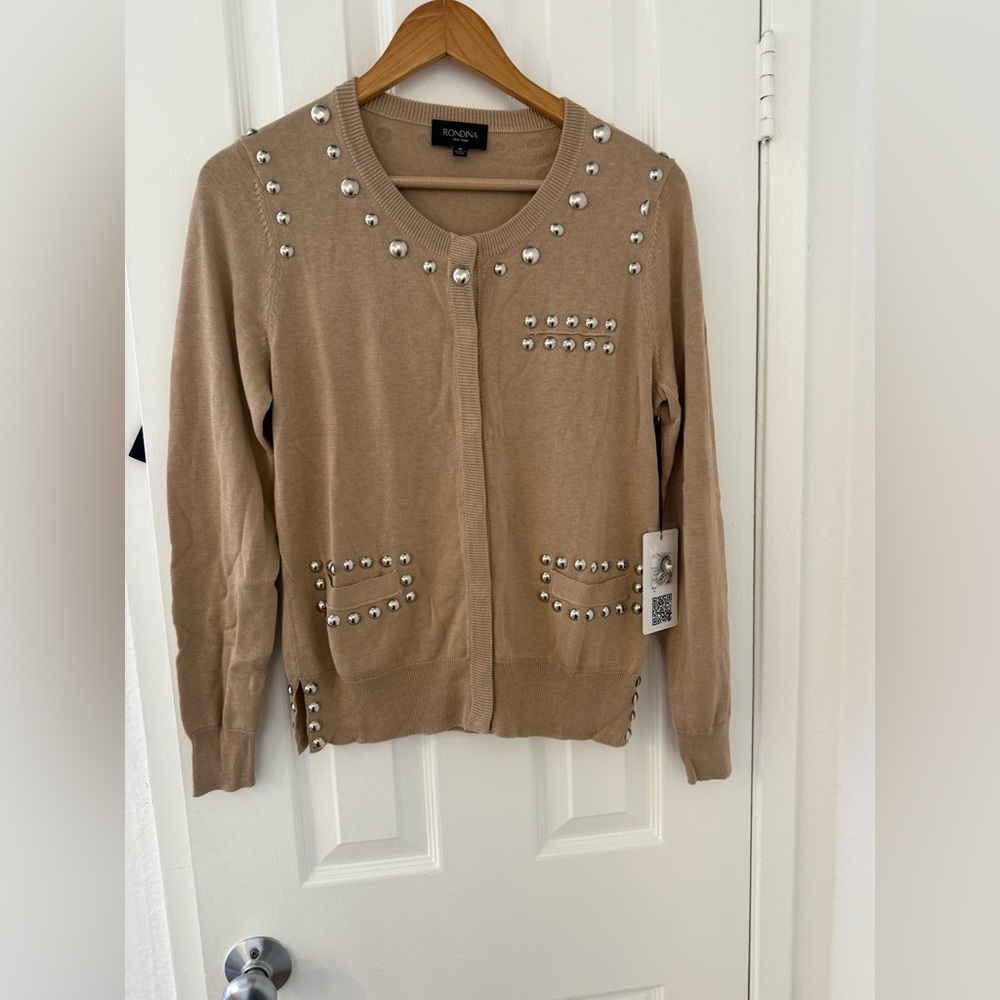 Rondina New York Silk & Cotton Cardigan, M, NWT